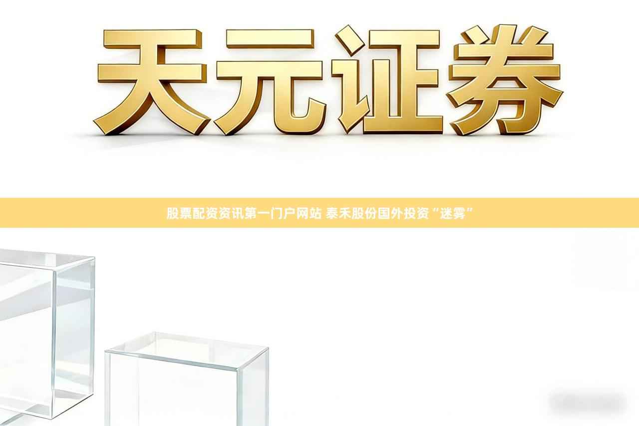 股票配资资讯第一门户网站 泰禾股份国外投资“迷雾”